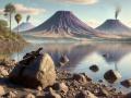 Una reconstrucción ambiental del área de East Kirkton hace unos 346 millones de años muestra a la Westlothiana lizziae descansando sobre una roca
REMITIDA / HANDOUT por HÉCTOR GARZA
Fotografía remitida a medios de comunicación exclusivamente para ilustrar la noticia a la que hace referencia la imagen, y citando la procedencia de la imagen en la firma
30/5/2025