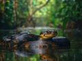 Ilustración de una anaconda