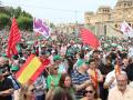 Concentración contra la supresión de paradas de tren en la provincia de Zamora