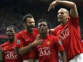 Evra, Scholes, Nani y Río Ferdinand