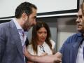 Aldama y Pérez Dolset, en presencia de Leire Díez