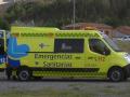 Una ambulancia de soporte vital básico del Sacyl