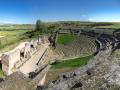 Estructura del teatro romano del yacimiento de Clunia Sulpicia