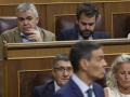 El diputado socialista Santos Cerdán, durante la sesión de control al Ejecutivo este miércoles en el Congreso