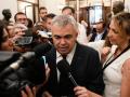 El secretario de Organización del PSOE, Santos Cerdán, a su llegada al Congreso