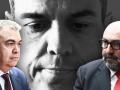 Santos Cerdán, Pedro Sánchez y Koldo García