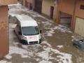 Las calles inundadas de La Roda, en Albacete