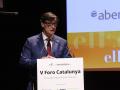 El presidente del Gobierno de Cataluña, Salvador Illa, en el V Foro Cataluña de "elEconomista.es, celebrado este lunes en el CaixaForum
