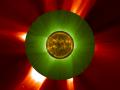 Eclipse solar generado por las naves de la Agencia Espacial Europea
