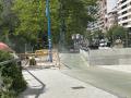 Obras para la modificación del trazado del carril bici del paseo de Isabel la Católica.