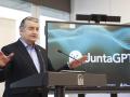 El consejero de la Presidencia, Antonio Sanz, en la presentación de 'Junta GPT'