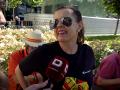 Manifestante en la concentración del PP «Mafia o democracia» el pasado 8 de junio