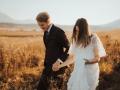 Una pareja de recién casados