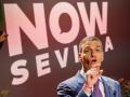 El presidente del Gobierno español, Pedro Sanchez, interviene este domingo en Sevilla en un acto de Global Citizen Now en el marco de la IV Conferencia Internacional de la ONU sobre Financiación al Desarrollo que comenzará en la capital andaluza este lunes