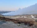 Estado del incendio del vertedero del Lobatón, en la mañana del martes
