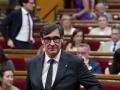 El presidente de la Generalitat, Salvador Illa, en el Parlament de Cataluña