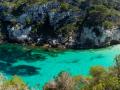 Panorama de Cala Macarelleta, en Menorca.