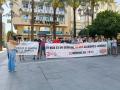 Los sindicatos CCOO y UGT se concentran en la Plaza de las Tendillas de Córdoba por los accidentes laborales mortales en la provincia, con apoyo de AUGC y Avaela