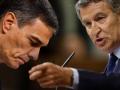 Fotomontaje de Pedro Sánchez y Alberto Núñez Feijóo