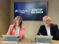 Imagen del acuerdo entre CaixaBank y Startup Valencia para impulsar el ecosistema innovador valenciano