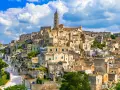 Vista de la ciudad de Matera, en la sureña región de Basilicata.