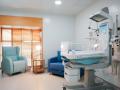 Una de las nuevas habitaciones de la primera Unidad Madre-Hijo en el Hospital Gregorio Marañón.