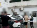 Agentes de la guardia civil, en Sevilla