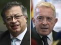 El presidente Gustavo Petro y el expresidente Álvaro Uribe