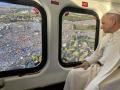 El papa León XIV llegó este sábado en helicóptero a la explanada de Tor Vergata, a las afueras de Roma, para presidir un acto del Jubileo de los Jóvenes en el que participan cientos de miles de ellos llegados de 146 países.