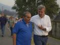 EL PRESIDENTE DE LA XUNTA DE GALICIA ALFONSO RUEDA Y EL DEL PP ALBERTO NÚÑEZ FEIJJÓO VISITARON LA ZONA DE INCENDIOS DE PARADASECA, POBLACIÓN DE CHANDREXA DE QUEIXA , ACOMPAÑADOS POR EL PRESIDENTE DE LA DIPUTACIÓN LUIS MENOR, EL ALCALDE FRANCISCO RODRÍGUEZ Y UNO DE LOS CONCEJALES DEL PP NATURAL DE LA LOCALIDAD. foto Rosa Veiga. Ourense 13/08/25