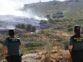 La Guardia Civil, en el incendio en Porto de Sanabria
