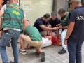 Imagen del momento de la detención del fugitivo italiano