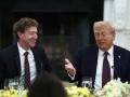 Marck Zuckerberg y Donald Trump