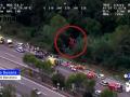 Imagen aérea del accidente