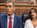 El presidente del Gobierno, Pedro Sánchez y la vicepresidenta primera y ministra de Hacienda, María Jesús Montero