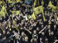 Aficionados del Kairat Almaty durante el partido ante el Real Madrid