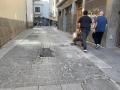 Deterioro de la calle Duque de Hornachuelos en Córdoba