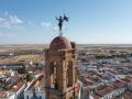 Vista de Llerena desde la torre de la iglesia de Nuestra Señora de la Granada.