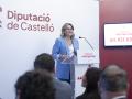 Marta Barrachina, presidenta de la Diputación de Castellón, durante la rueda de prensa para anunciar los presupuestos 2026