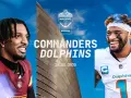El partido de la NFL entre los Miami Dolphins y los Washington Commanders se disputa este domingo 16 de noviembre