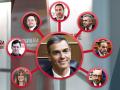 Ilustración de algunos de los imputados por corrupción que rodean a Pedro Sánchez