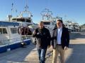 Visita del vicepresidente y responsable del área de Pesca, Andrés Martínez, a los pescadores de Castellón