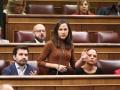 La secretaria general de Podemos, Ione Belarra, durante una sesión de control, en el Congreso de los Diputados