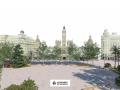 Imagen del proyecto de la reurbanización de la Plaza del Ayuntamiento de Valencia