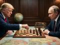 Fotomontaje del presidente de Estados Unidos, Donald Trump y el presidente ruso, Vladimir Putin