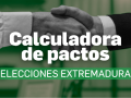 Pactómetro de las elecciones en Extremadura 2025