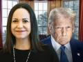 María Corina machado y Donald Trump en el despacho Oval