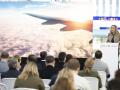 Imagen de Marta Barrachina en la presentación rutas aéreas del Aeropuerto de Castellón para 2026