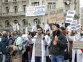 Manifestación convocada por el sindicato de médicos madrileños Amyts