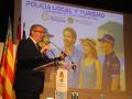 Imagen tomada este viernes de Toni Pérez durante el I Foro Policía Local y Turismo